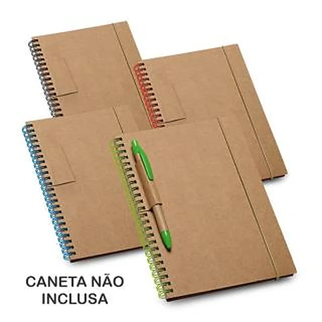 Bloco Caderneta Capa Ecológica Com Pauta