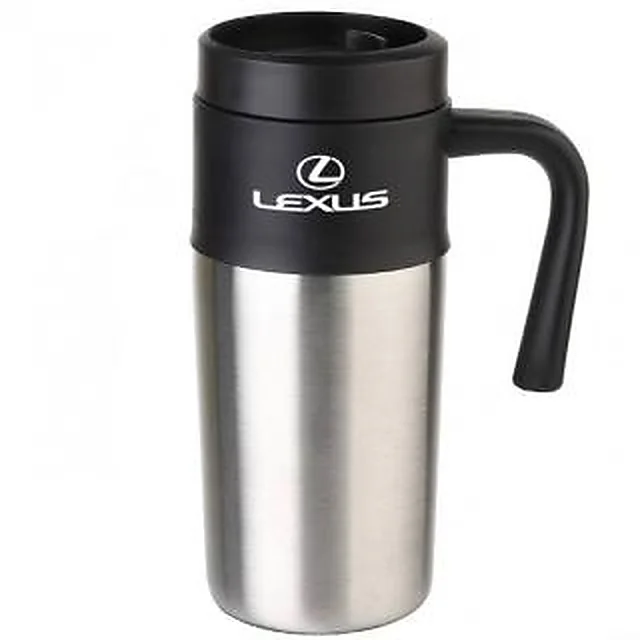 Caneca Metal com Tampa Plástica