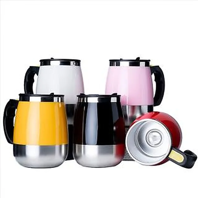 Caneca Metal com Misturador de Bebida