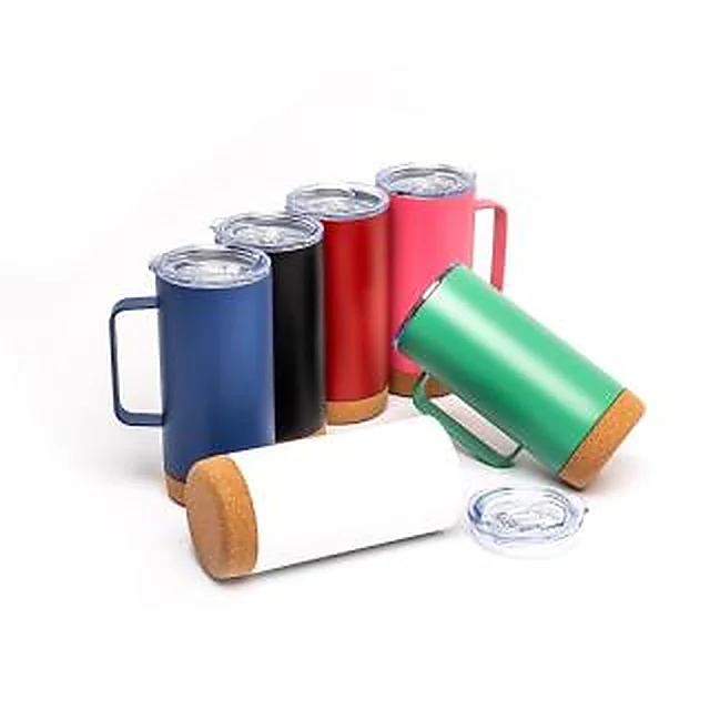 Caneca Térmica com Cortiça