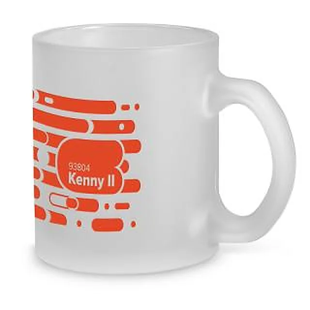 Caneca Vidro Efeito Fosco