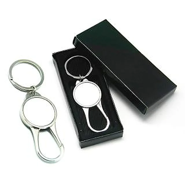 Chaveiro Metal Redondo com Mosquetão