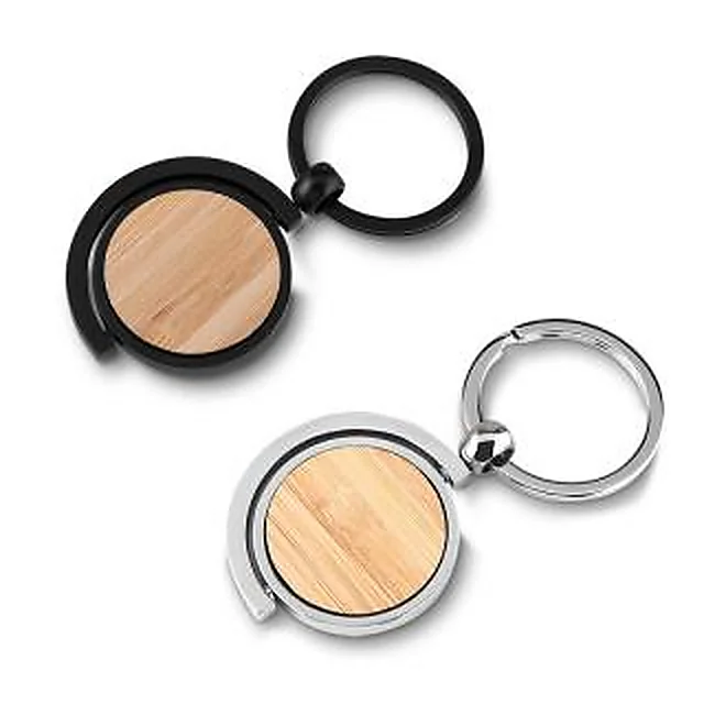 Chaveiro Metal com Detalhe em Bambu