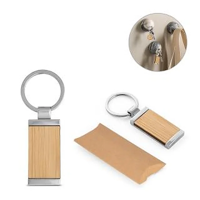 Chaveiro Ecológico com Detalhe em Bambu