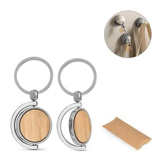 Chaveiro Ecológico Metal Giratório