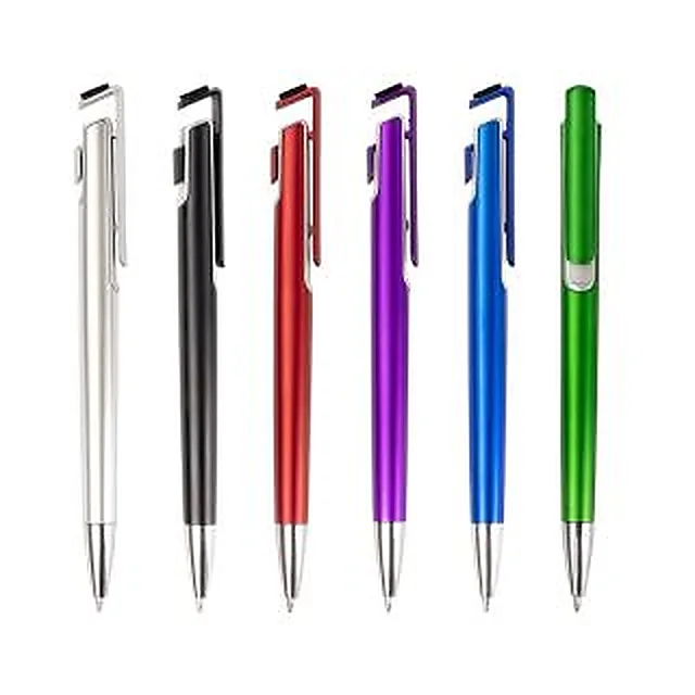 Caneta Plástica com Suporte para Celular
