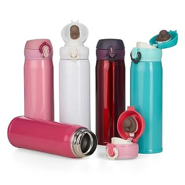 Garrafa Squeeze Metal Térmico Inox Colorido