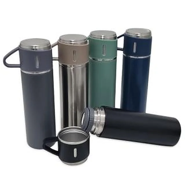 Garrafa Squeeze Metal Térmico com Tampa Caneca