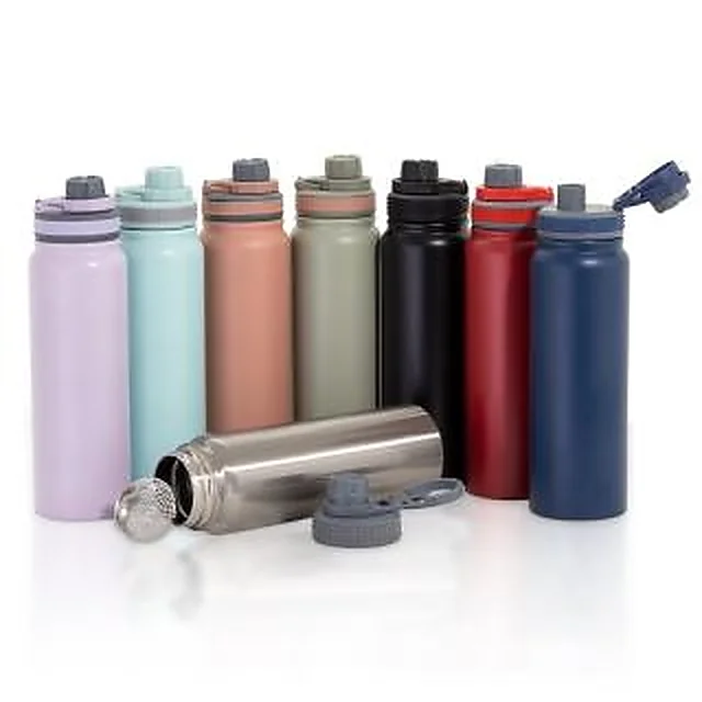 Garrafa Squeeze Metal Térmico com Infusor de Bebidas