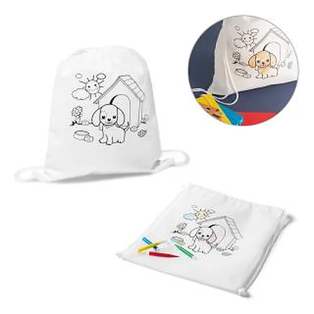 Mochila Saco Infantil para Colorir