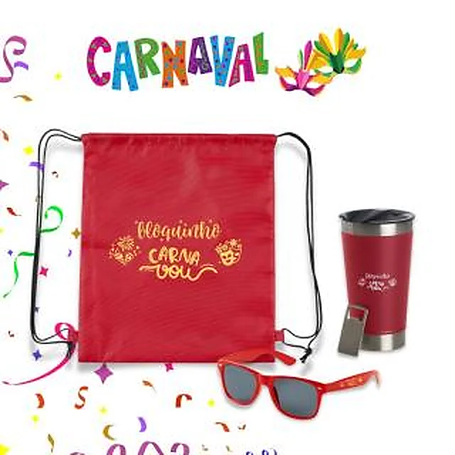 Kit Carnaval e Copa do Mundo/ Brasil 3 peças