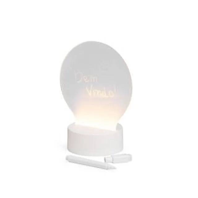 Luminária Led de Mesa Tela Acrílica 3D para Lembrete