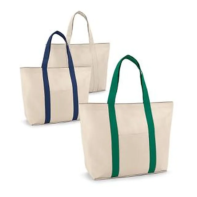Sacola Algodão com Bolso Frontal e Fecho Magnético