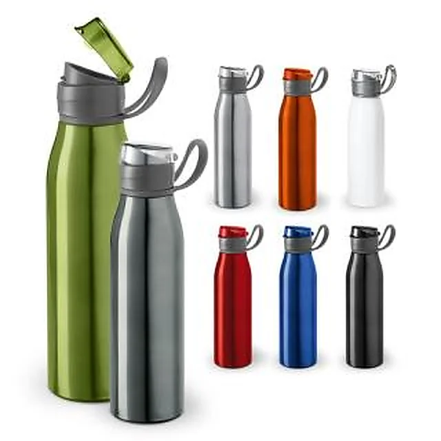 Garrafa Squeeze Metal com Tampa com Suporte para Beber