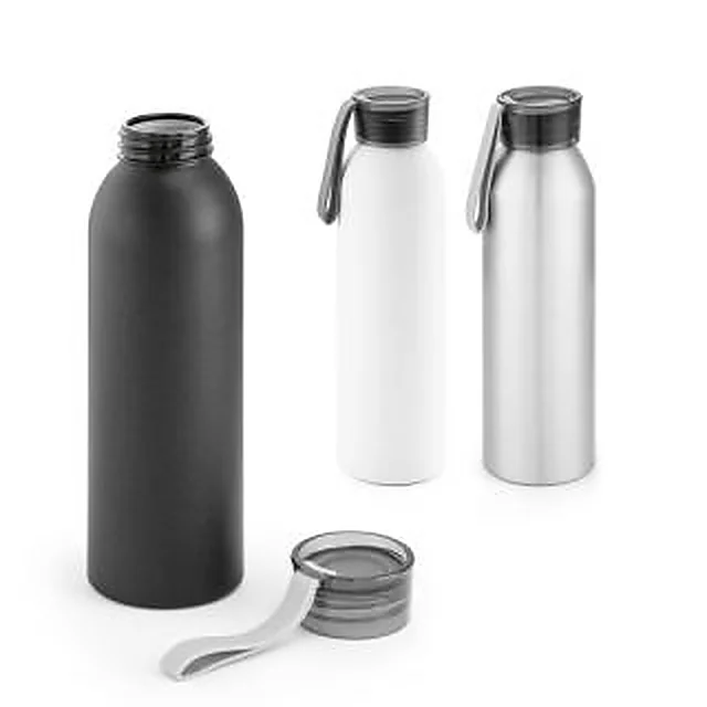 Garrafa Squeeze Metal com Fita em Silicone