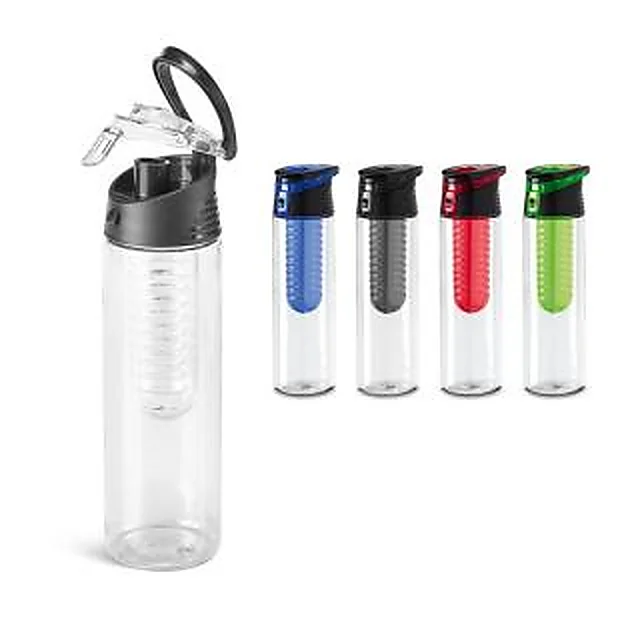 Garrafa Squeeze Plástico com Infusor de Frutas