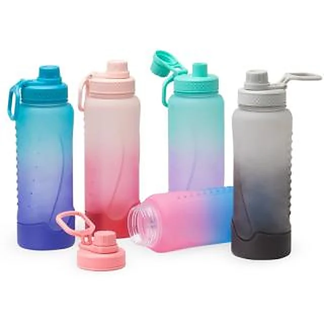 Garrafa Squeeze Plástico com Base de Silicone Removível