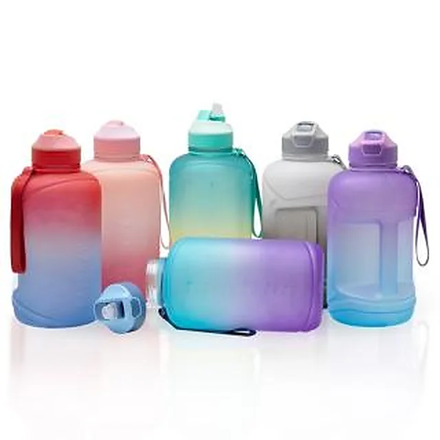 Garrafa Squeeze Plástico com Bico Flip de Silicone