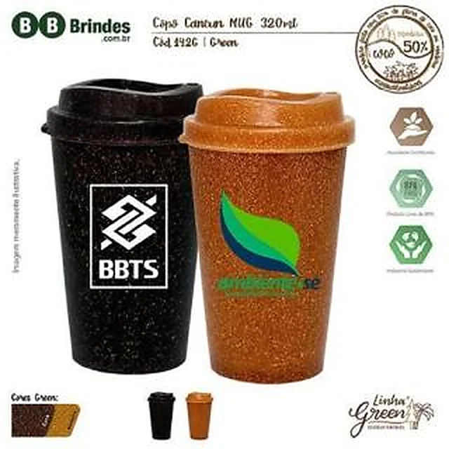Copo Ecológico com tampa MUG