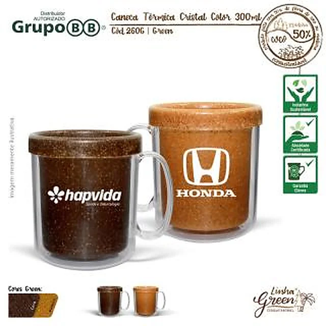 Caneca Ecológica Térmica Dupla Parede