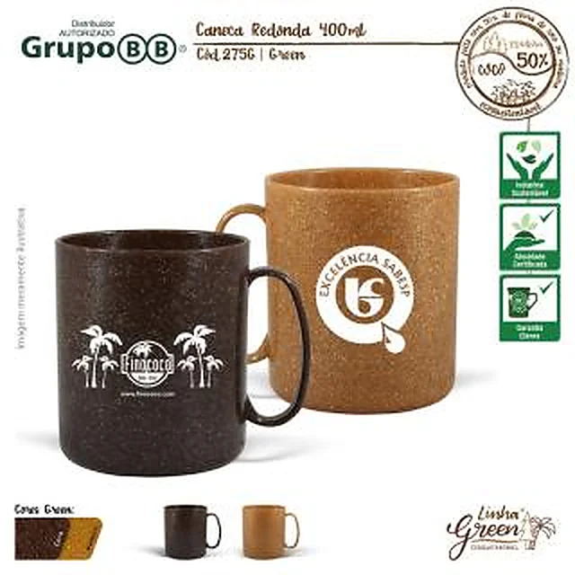 Caneca Ecológica Redonda