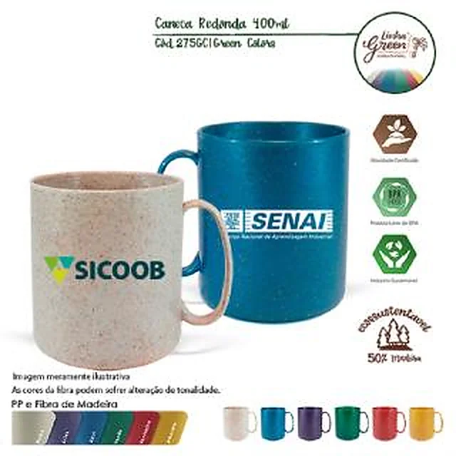 Caneca Ecológica Redonda
