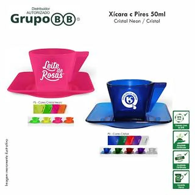 Xícara e Pires Plástico